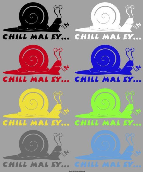 Aufkleber Chillschnecke